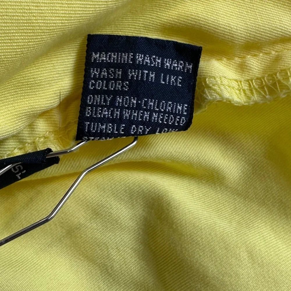 Polo Ralph Lauren Mens Yellow Cotton Chino Shorts Size 30 Preppy Classic Twill